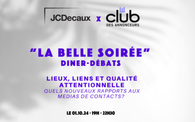 Diner-débat « La Belle soirée »